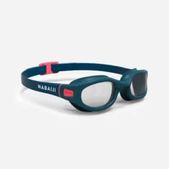 Lunettes De Natation Verres Fumés Taille L SOFT Noir Bleu -Nabaiji 8616770