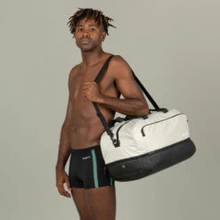 Boxer De Bain Natation Homme NEGOMBO - Noir Turquoise -Nabaiji boxer de bain natation homme negombo noir turquoise 4