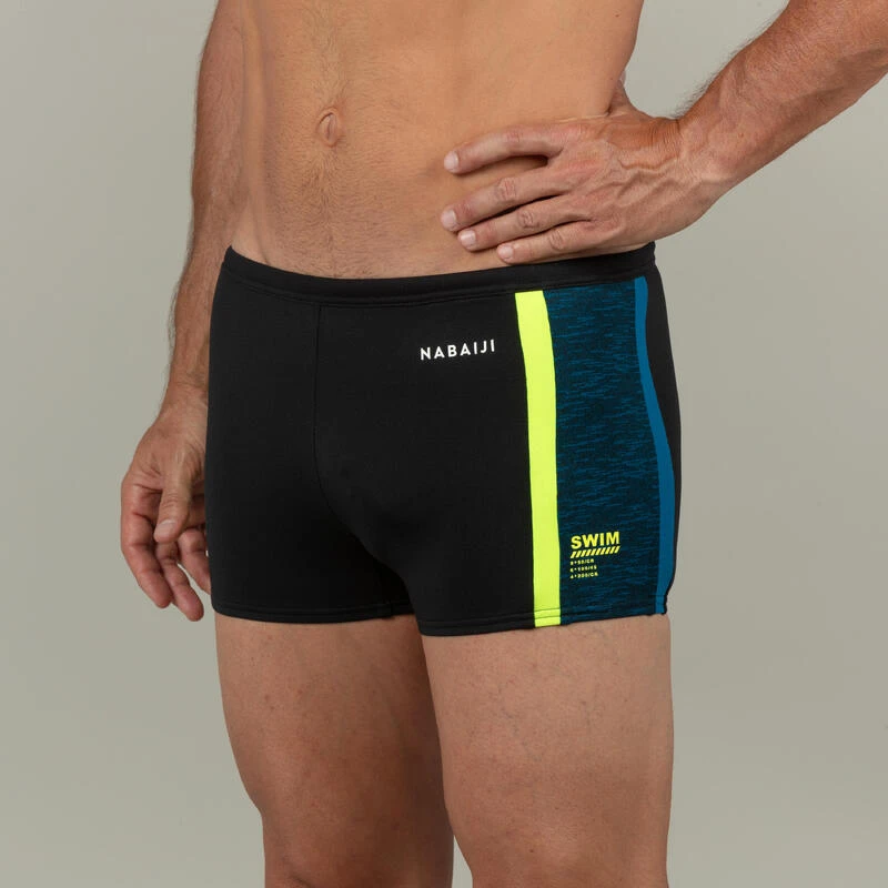 Boxer De Bain Natation Homme - Yoko - Noir/ Jaune / Bleu 1 Boxer De Bain Natation Homme - Yoko - Noir/ Jaune / Bleu