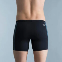 Boxer De Bain Natation Long - Yoko - Noir / Gris / Bleu 7 Boxer De Bain Natation Long - Yoko - Noir / Gris / Bleu -Nabaiji boxer de bain natation long yoko noir gris bleu 3