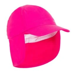 Casquette Anti UV Bébé Nageur Rose