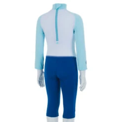 Combinaison De Natation Anti UV Bébé / Enfant Manches Longues Bleu Imprimé -Nabaiji combinaison de natation anti uv bebe enfant manches longues bleu imprime 3
