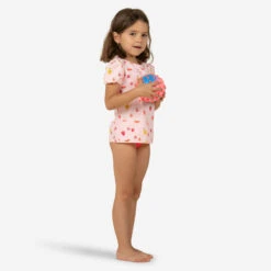 Haut De Maillot De Bain Bébé Fille Tankini Rose Foncé Imprimé Fruits