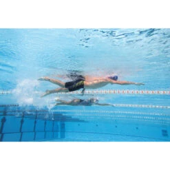 Nabaiji -Nabaiji jammer de natation garcon first noir dots jaune orange 1