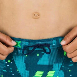 Jammer De Natation Garçon - Fitib - Bleu Pétrole / Vert Fluo -Nabaiji jammer de natation garcon fitib bleu petrole vert fluo 4