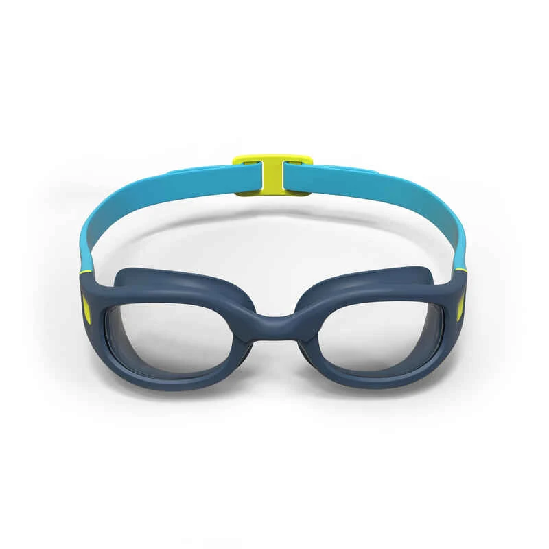 Lunettes De Natation 100 Soft - Taille S - Verres Clairs - Bleu Jaune 3 Lunettes De Natation 100 Soft - Taille S - Verres Clairs - Bleu Jaune – Image 3
