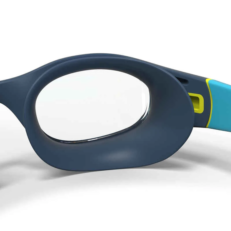 Lunettes De Natation 100 Soft - Taille S - Verres Clairs - Bleu Jaune 5 Lunettes De Natation 100 Soft - Taille S - Verres Clairs - Bleu Jaune – Image 5