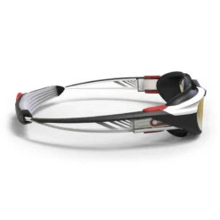 Lunettes De Natation - TURN Taille L - Verres Miroir - Noir / Blanc / Rouge -Nabaiji lunettes de natation turn taille l verres fumes noir slash gris slash jaune 3