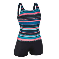 Maillot De Bain De Natation Femme 1 Pièce Heva Shorty Mexi Noir 13 Maillot De Bain De Natation Femme 1 Pièce Heva Shorty Mexi Noir -Nabaiji maillot de bain de natation 1 piece heva shorty mexi noir 5