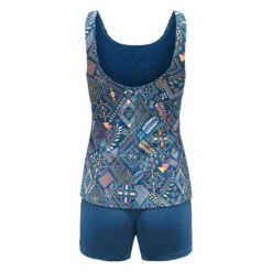 1P PA 100 HEVA TANKI ALL LEJO BLUE 8 1P PA 100 HEVA TANKI ALL LEJO BLUE -Nabaiji maillot de bain de natation femme une piece heva tankini ond noir 2