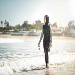 MAILLOT DE BAIN INTEGRAL BLEU FOLY -Nabaiji maillot de bain integral black coral 2