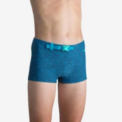 Nabaiji -Nabaiji maillot de bain natation garcon boxer 100 kibelt chin bleu avec boucle 1