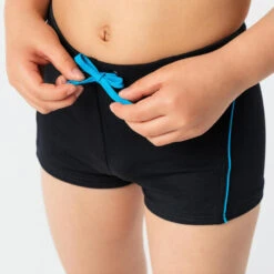 Maillot De Bain Natation Garçon - Boxer 100 Plus - Noir -Nabaiji maillot de bain natation garcon boxer 100 plus noir 4