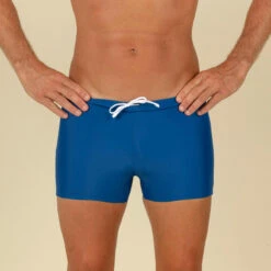 Maillot De Bain Natation Homme - Boxer 100 Basic - Bleu -Nabaiji maillot de bain natation homme boxer 100 basic bleu 3